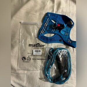 Dog harness and leash NWOT